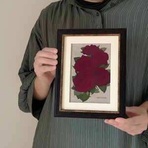 受注制作｜結婚式の記憶を飾る｜押し花額〈Sサイズ 1〜3点セット〉オーダーメイドアフターブーケ／ウェディングブーケ保存｜ご自身用・ご両家への贈り分け用に