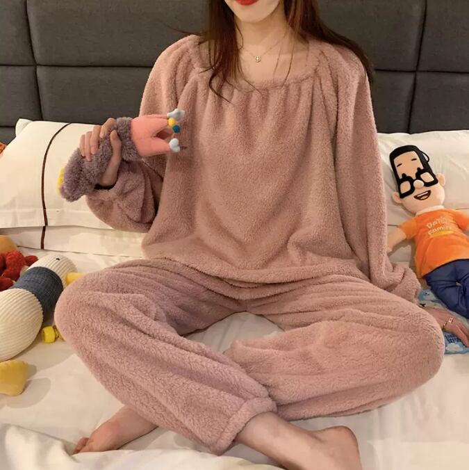 送料無料 もこもこギャザールームウエア セットアップ パジャマ オフショルダー 2way お家コーデ Lamitte Deco トレンド 韓国ファッション ショップ Base店