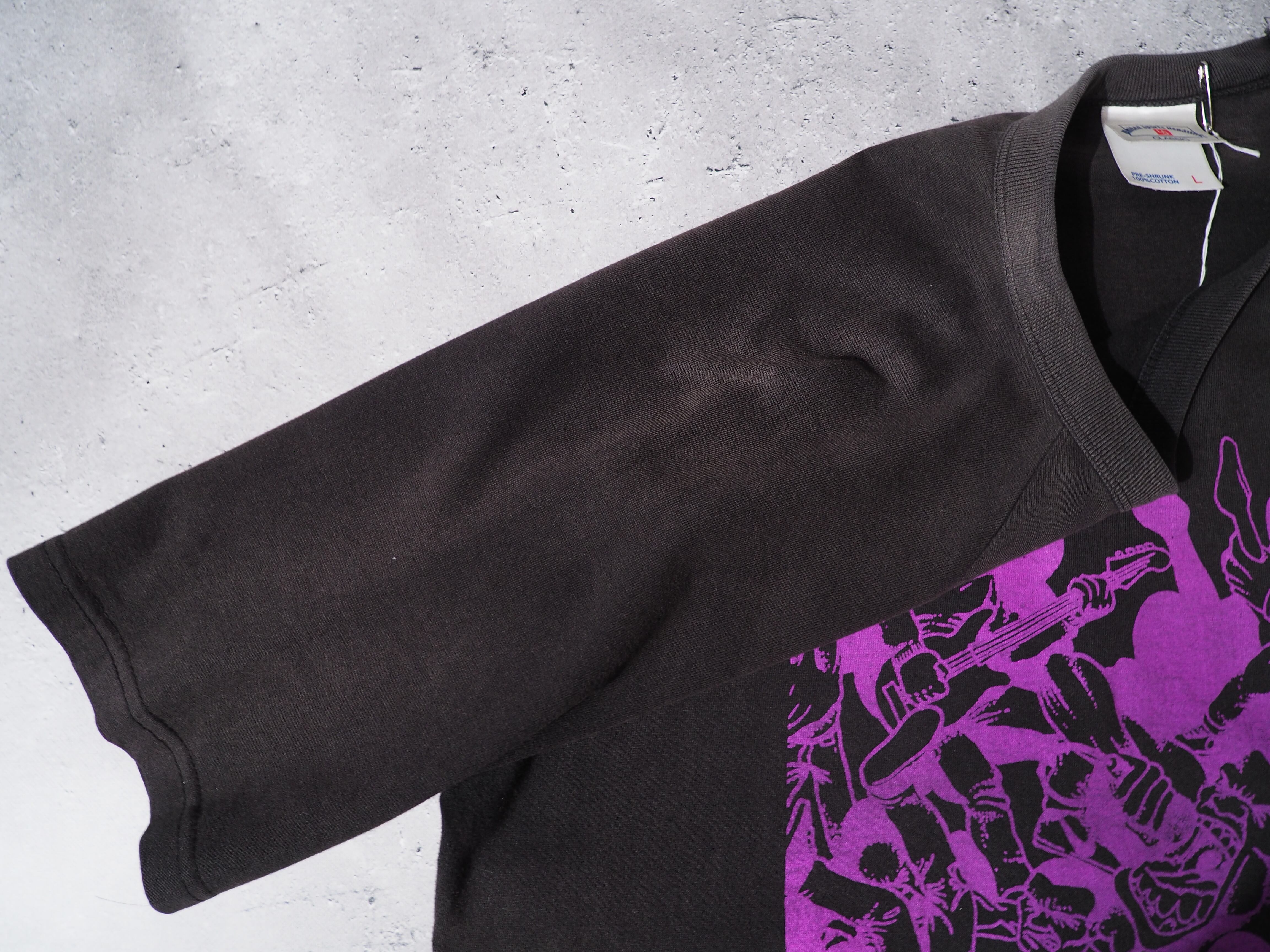 Low vision fade discoloration aging printed tee