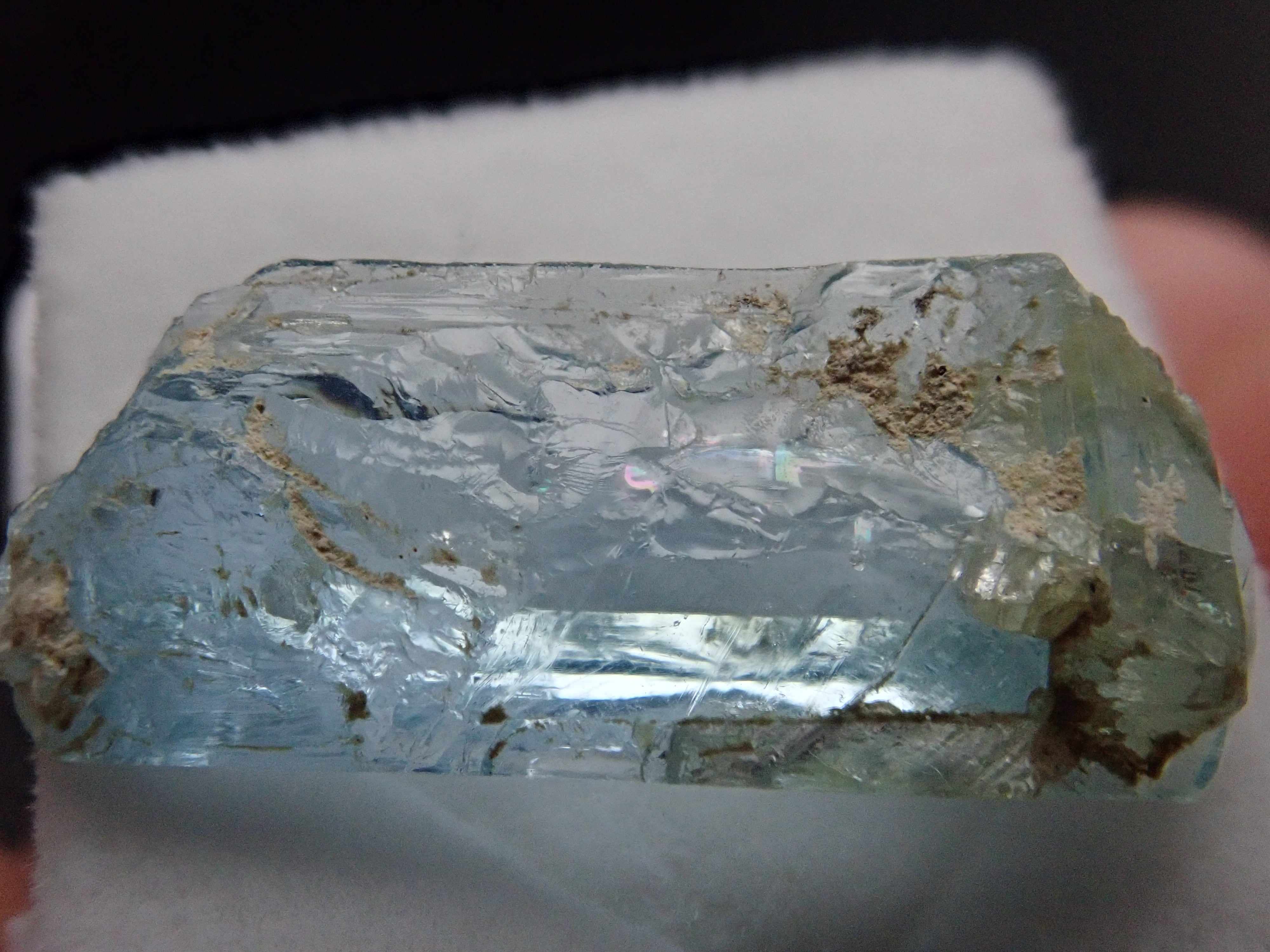 ナミビア産】宝石質 アクアマリン 藍柱石 原石 標本 | 石処たっちゃん