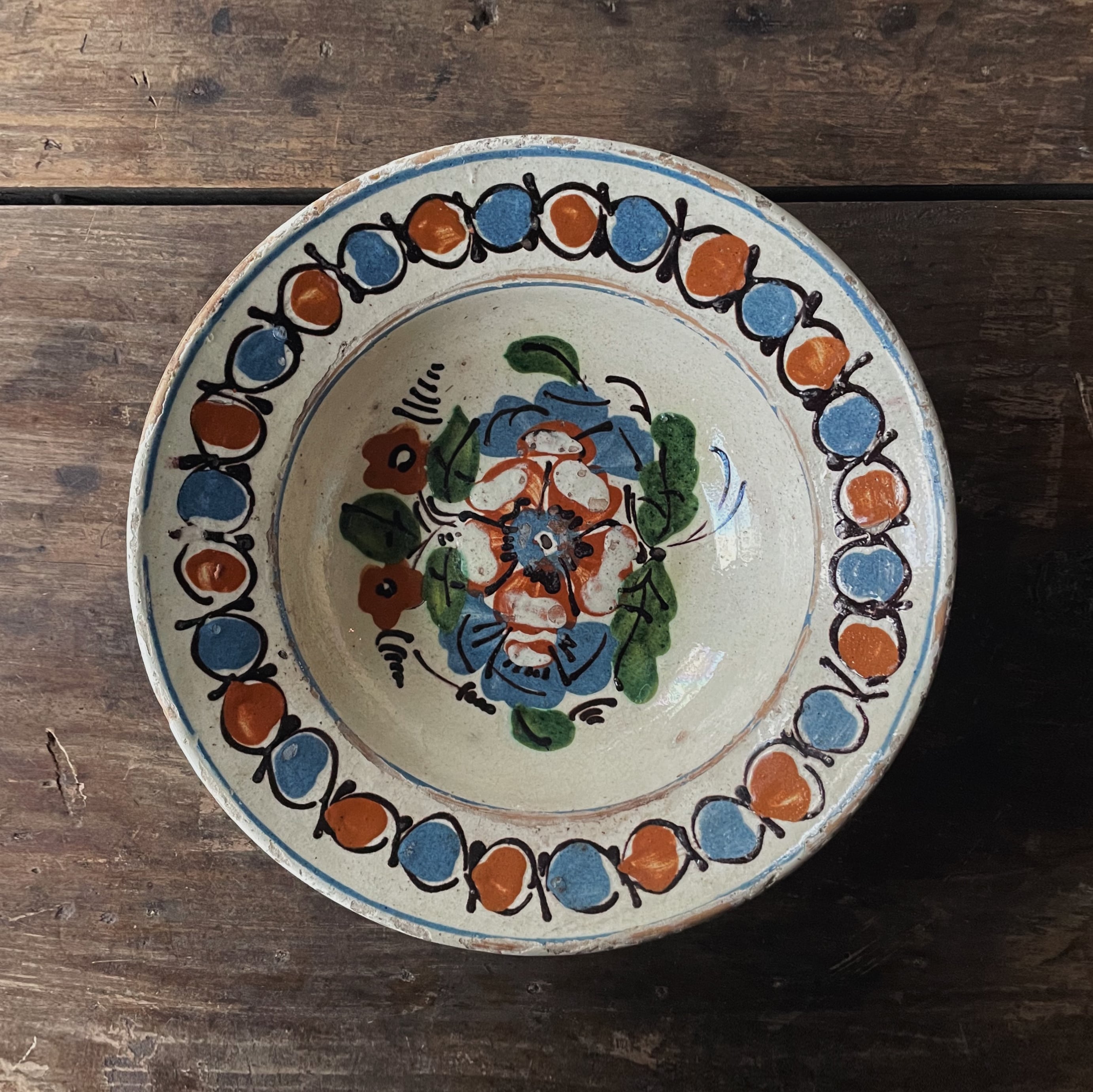 デュルフィ(南仏) 緑釉 オーヴァル皿｜France Dieulefit | SASHIIRO