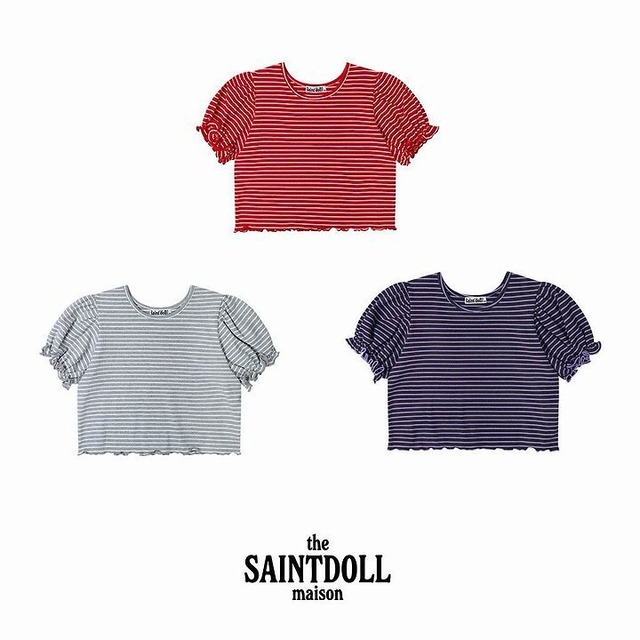 saint doll［取寄］stripe puff tee 26autumn
