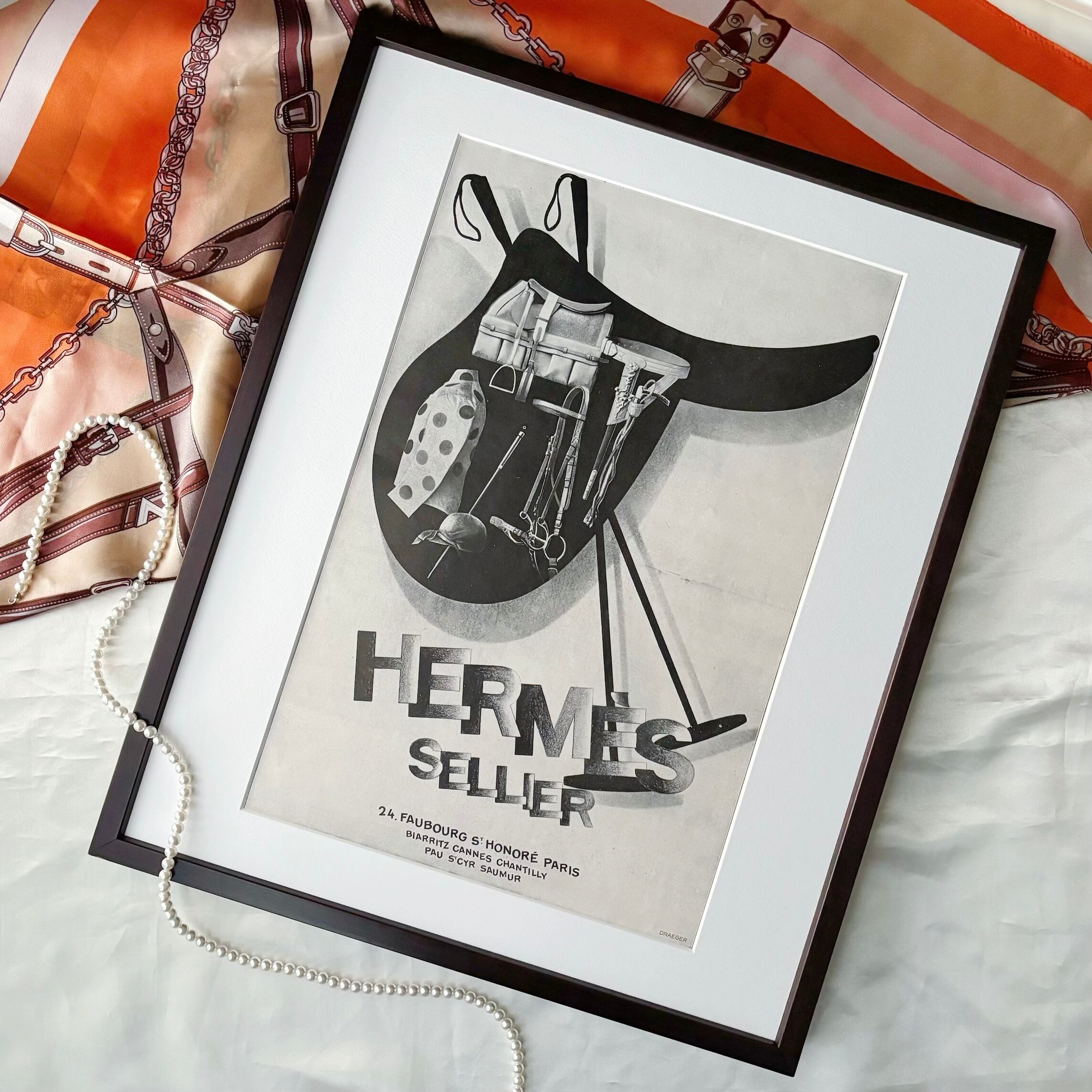 超お得！！1941 広告＞HERMES エルメス ポスター ヴィンテージ アート