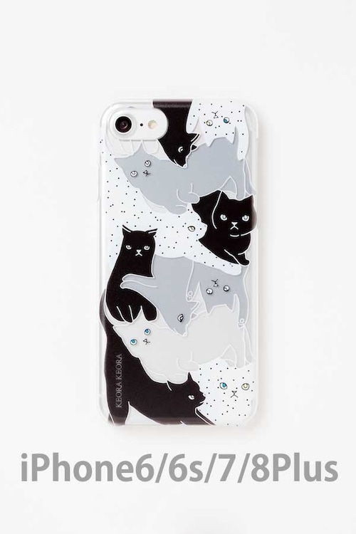 【iPhone6/6s/7/8Plus専用】アクリルケース CATS MONOTONE