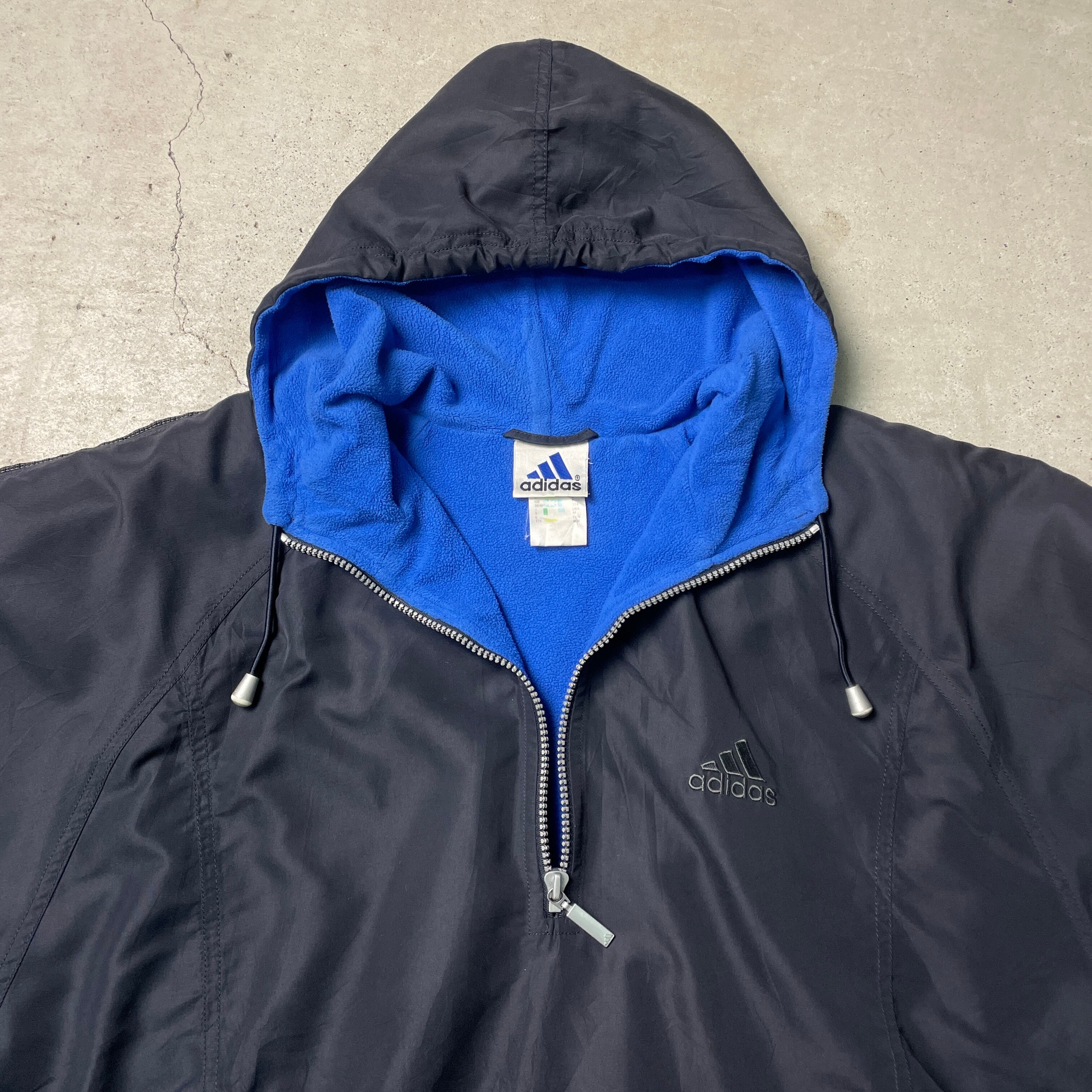90年代 adidas アディダス アノラックパーカー リフレクターライン