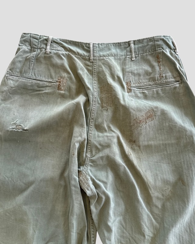 -U.S.ARMY- Vintage 40-50s M-41 13star HBT Pants
