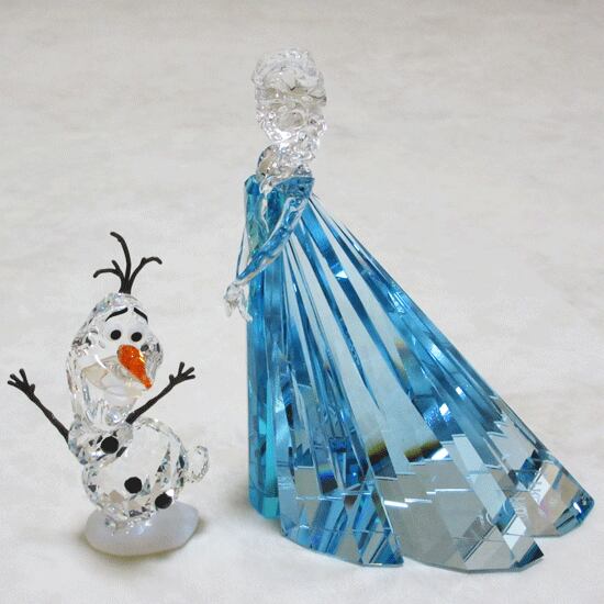 スワロフスキー 「ディズニー エルサ 2016年度限定生産品+オラフ」5135878・5135880