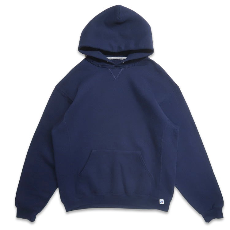 古着 ラッセル RUSSELL 無地 スウェットパーカー トレーナー ネイビー