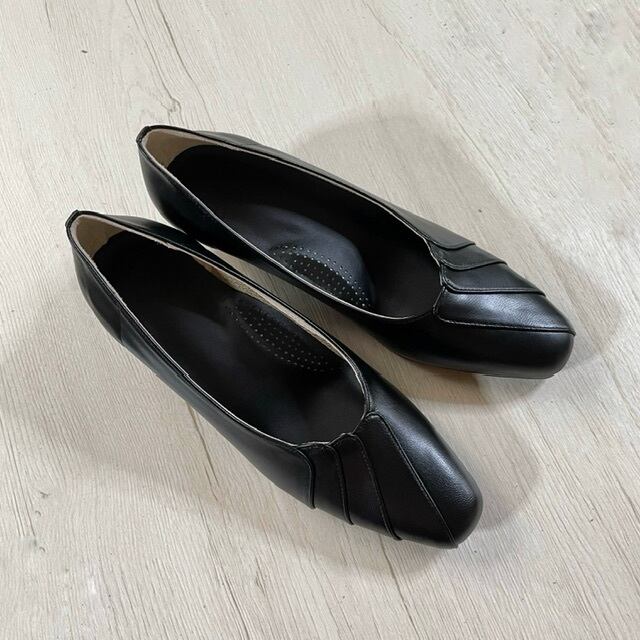 【21.0cm】サイドレイヤーパンプス