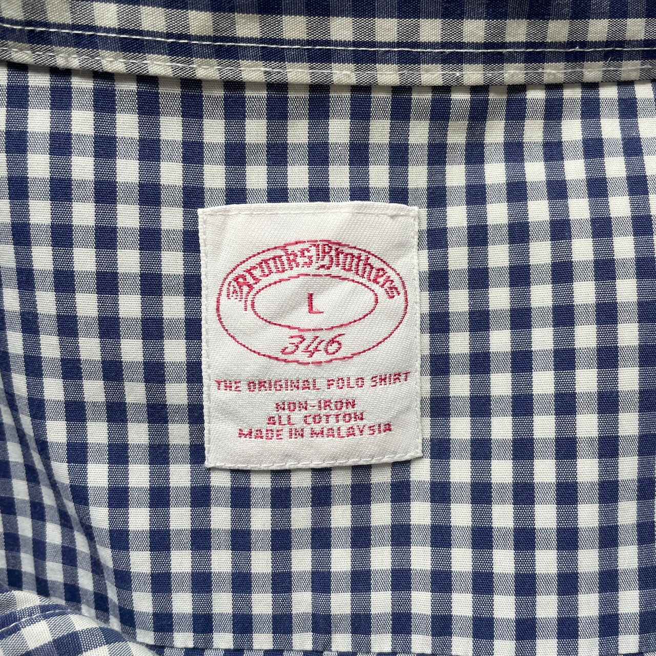 90年代 Brooks Brothers ブルックスブラザーズ 346 ギンガムチェック 