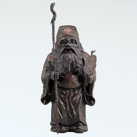 木彫風 寿老人 般若純一郎作 | 株式会社竹中銅器