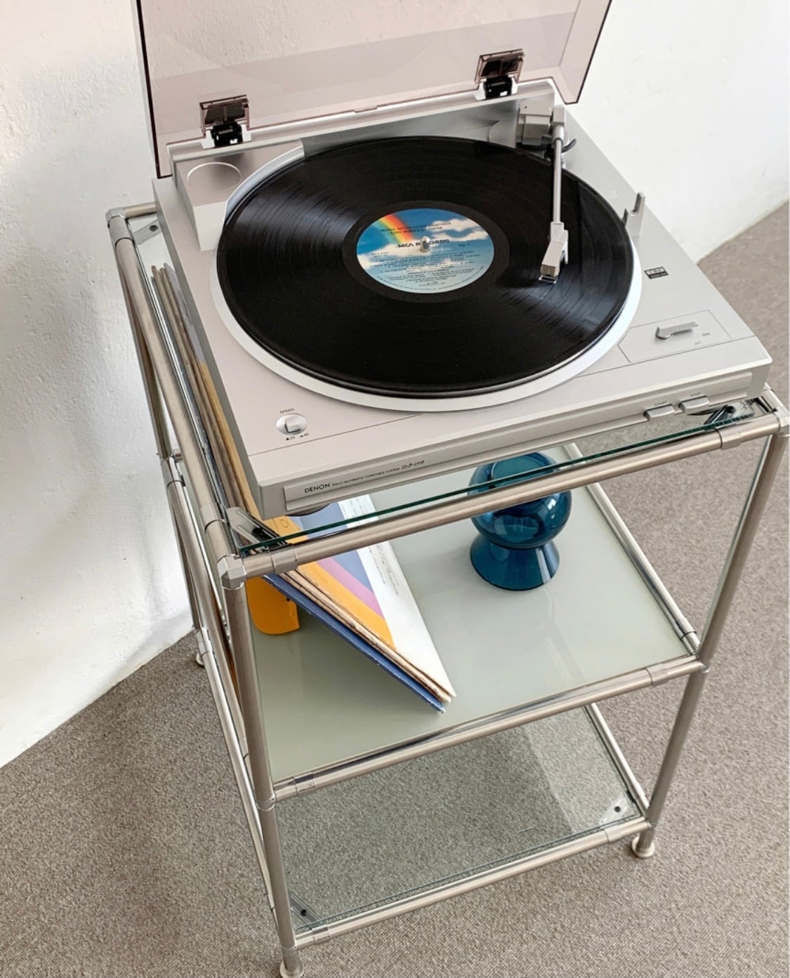 カラー選択可】stainless module side table - dual cube / ステンレス
