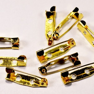 【A844】コサージュピン10個　ゴールド