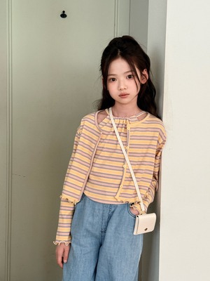 [COMMA] Holter Cardigan (striped) (160/170) / [콤마] 홀터가디건(단가라) (160/170)