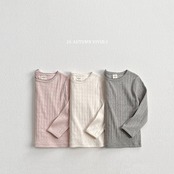 韓国子供服 / VIVID-I / 26Autumn / ピンタックアイレットTシャツ / キッズ服 / ジュニア服 / 秋服 *XS~JM*