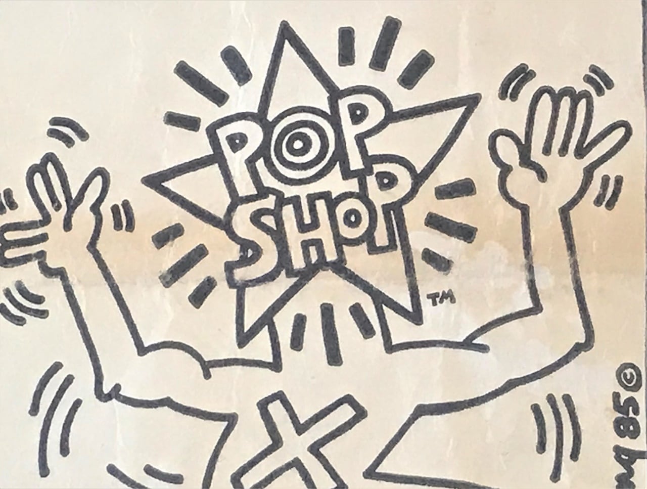 KEITH HARING POPSHOP 紙袋 お宝！Keith Haring POP SHOP 紙袋3枚