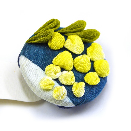 【Izuchi】ミモザの帯留め/帯留め