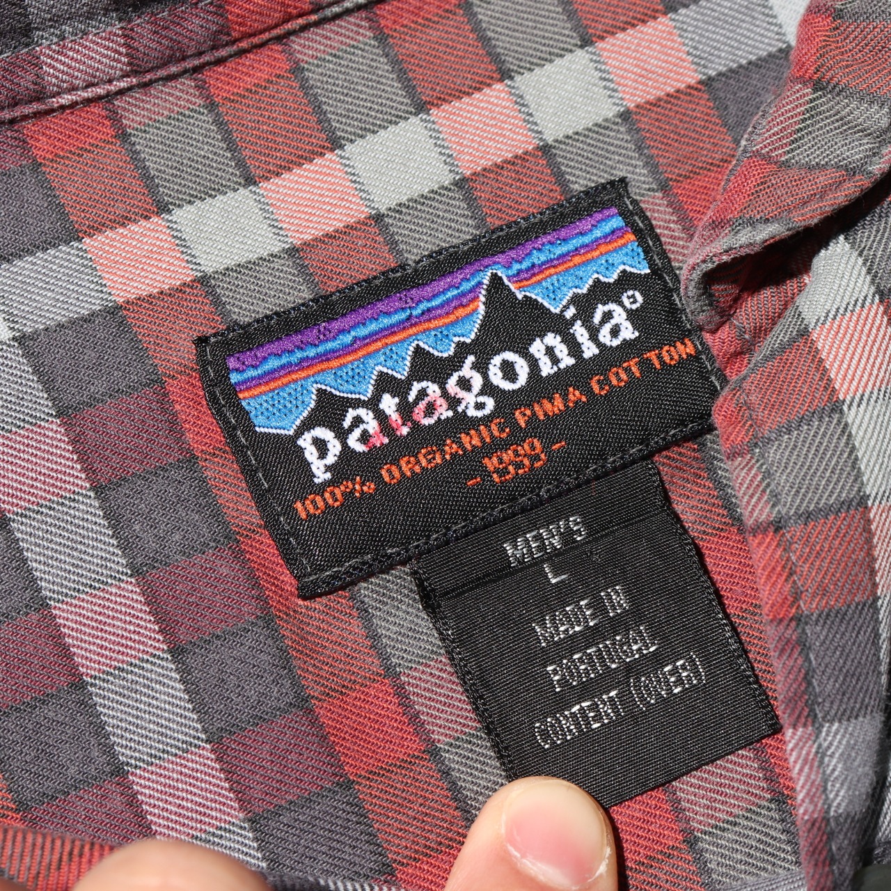 美品 L 99年 ポルトガル製 Patagonia L/S Flannel Shirt パタゴニア 長袖 チェック ネルシャツ