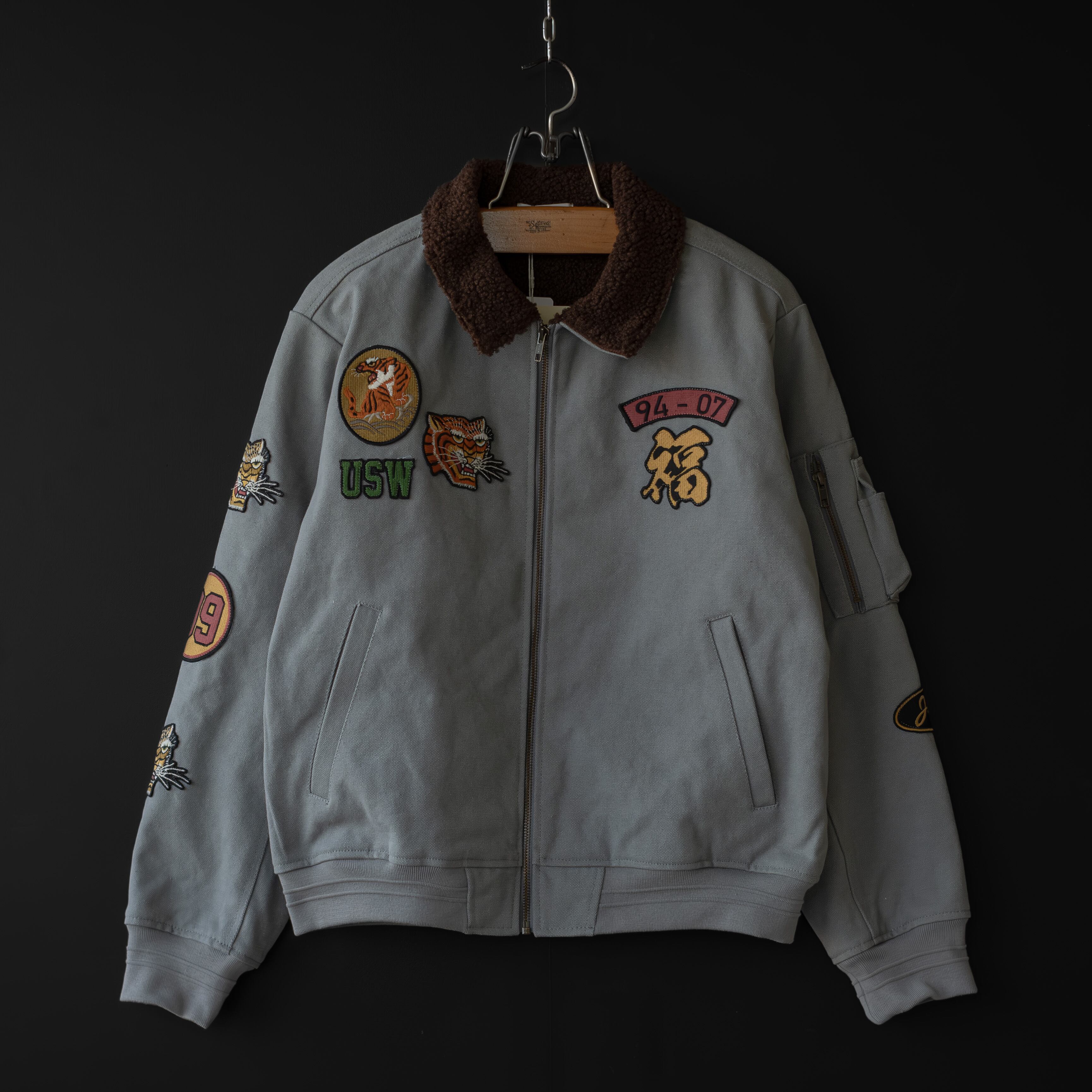 Universal Style Wear】 souvenir ma-1 type (gray) | dros dro