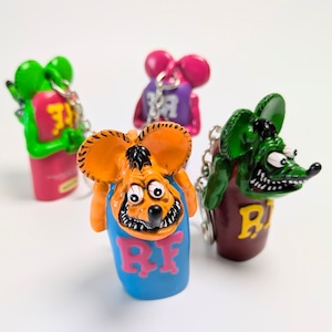 【 RAT FINK( ラットフィンク )】 Lighter Cap KeyHolder ( ライターキャップキーホルダー ) 〚アメリカン雑貨 アメトイ〛