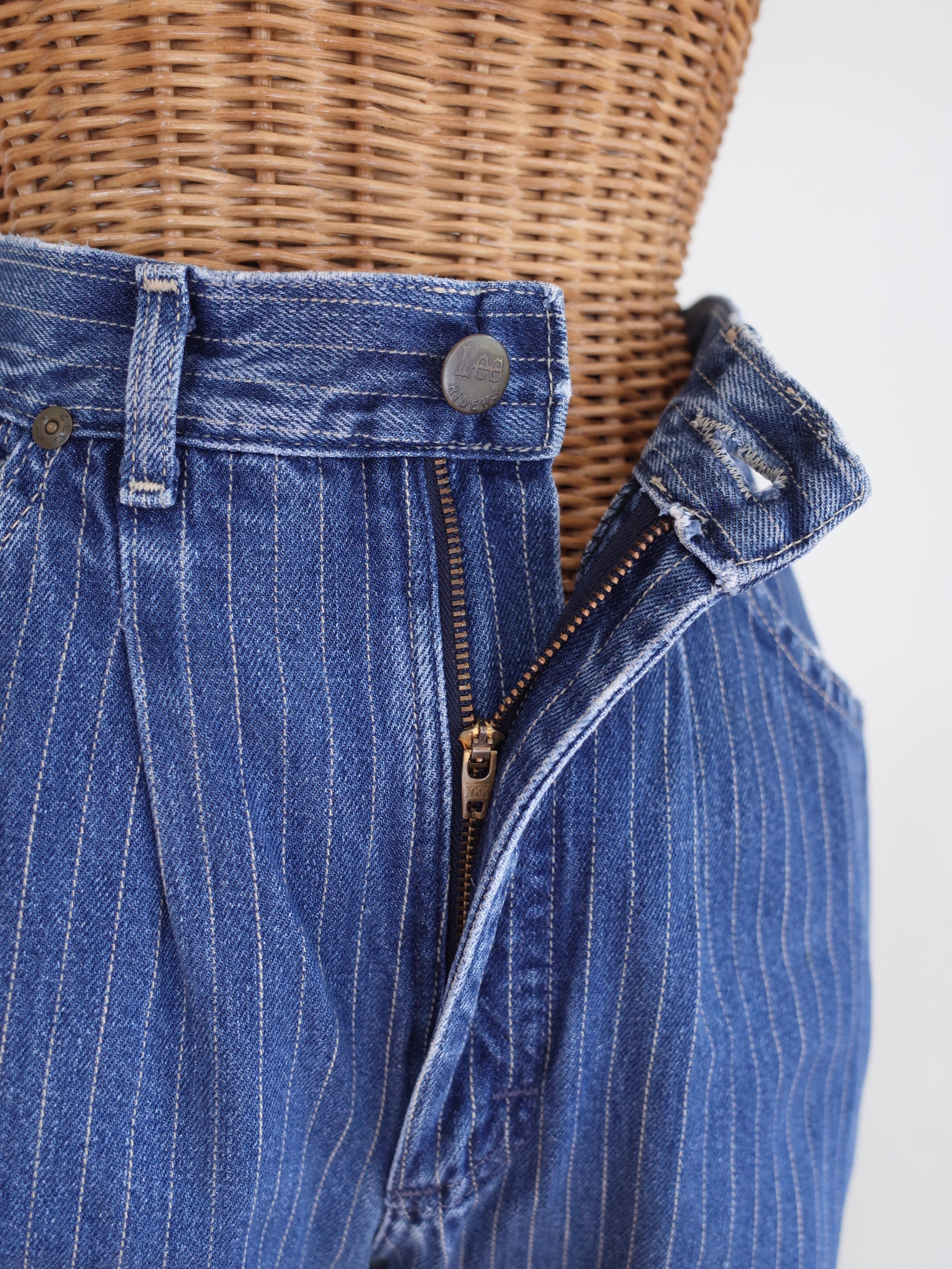 80s Lee stripe denim pants | port.