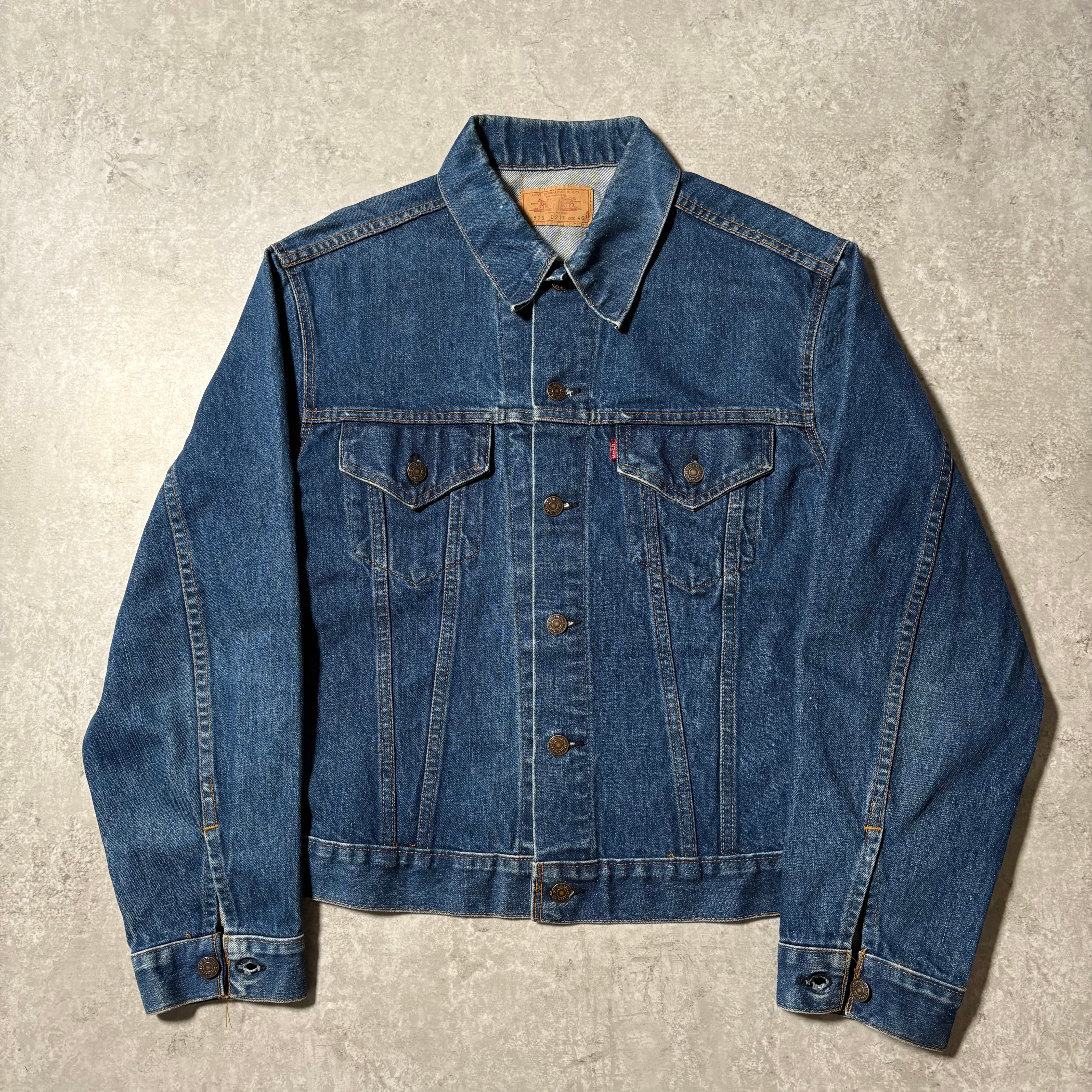 1970s "Levi's" 70505e Denim Jacket "BIG SIZE"