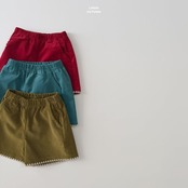 韓国子供服 / LINDO / コーデュロイメロウ ショートパンツ / 秋服 *XS~XL*