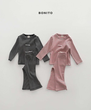 【予約】bonito  Stripe slim set