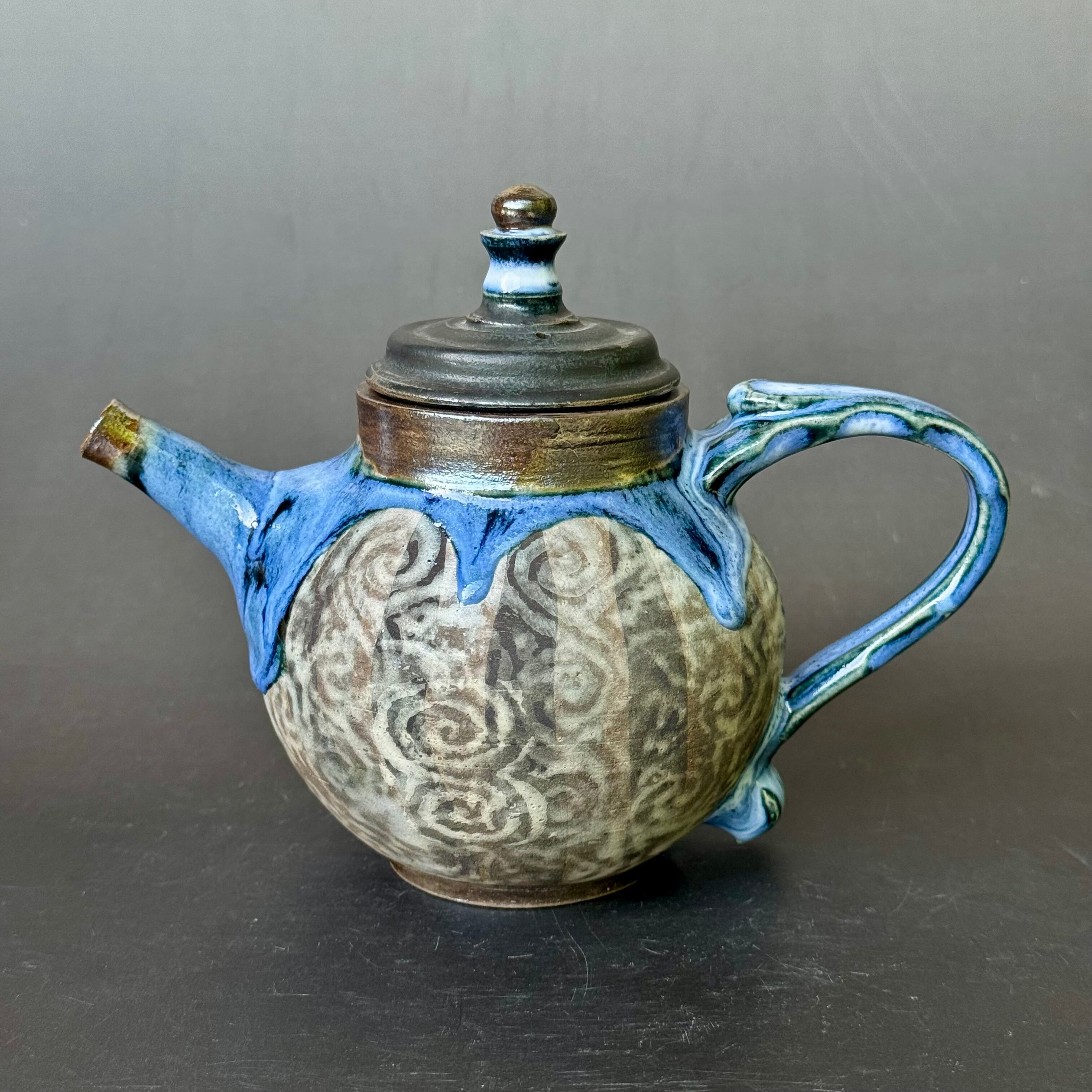 ターコイズ三角鉢(黒) | 矢津田陶房 Ys,ceramic art