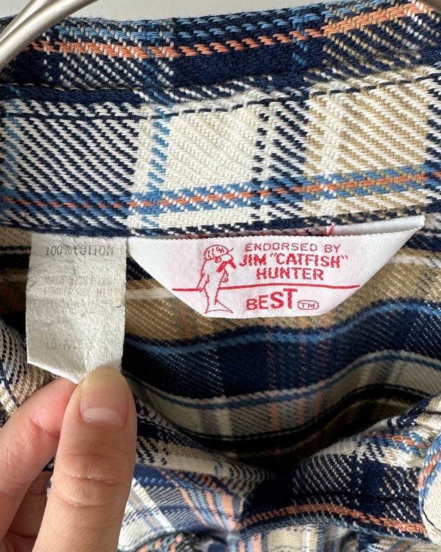 -Best- Vintage 70-80s Flannel Check Shirt