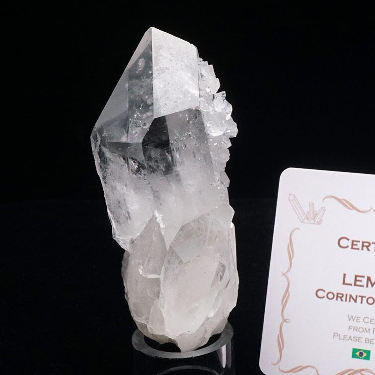 水晶 クラスター 原石 ブラジル ミナスジェライス州 コリント産 レムリアンシード 証明書付属 一点物 272-293