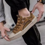 lace-up low cut flat casual sneakers ◇3color H0997