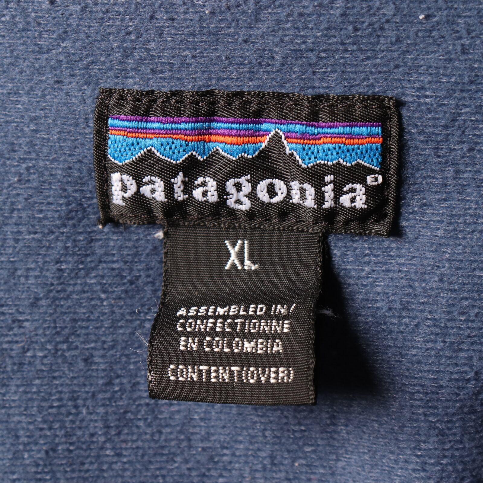 美品 XL 00年 Patagonia パタゴニア フリースジャケット ネイビー 