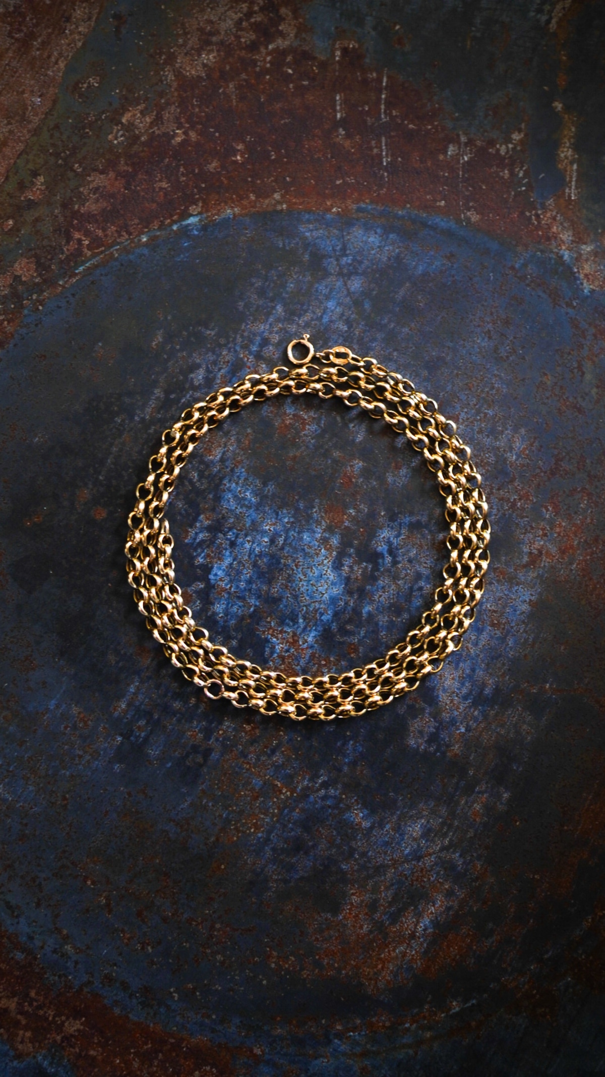 VINTAGE】U.K. VINTAGE 9ct イエロー ゴールド オーバル リンク 