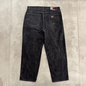 TOMMY HILFIGER used black denim pants SIZE:W38×L30