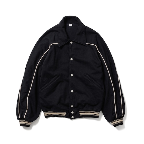 FILL THE BILL SWEAT VARSITY JACKET (BLACK)