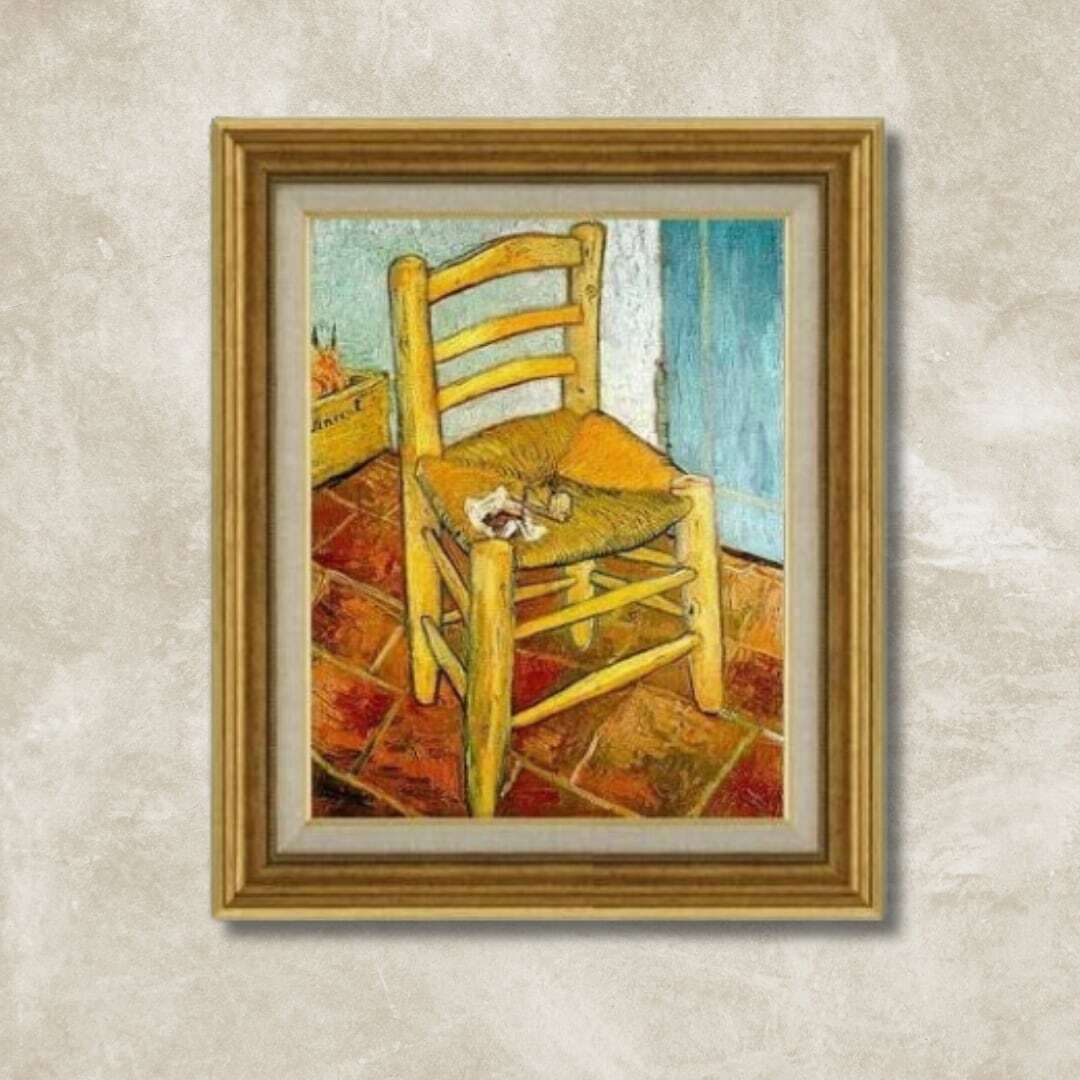 ゴッホ - ファン ゴッホの椅子 - 手描き油絵 F6 | 壁掛けアート 