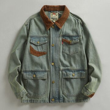 special】フレンチハンティングジャケット コットンピケ 動物ボタン50s