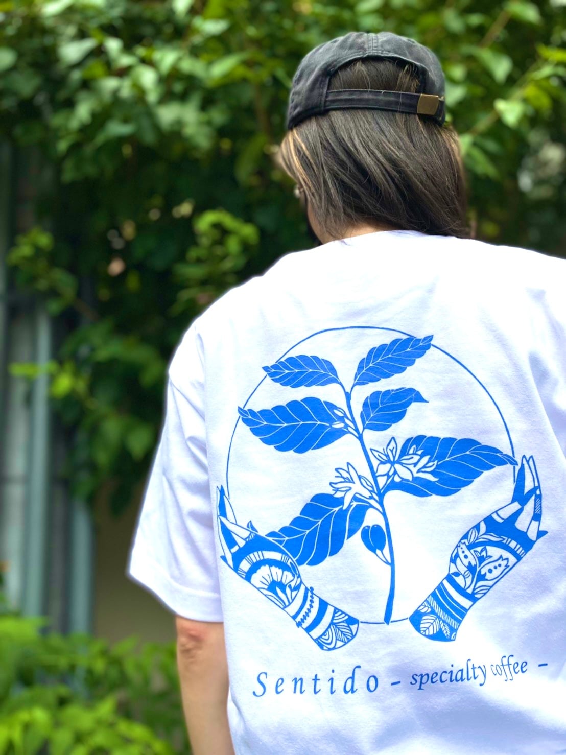 オリジナルTシャツ［ホワイト×ブルー］ | スペシャルティコーヒー専門