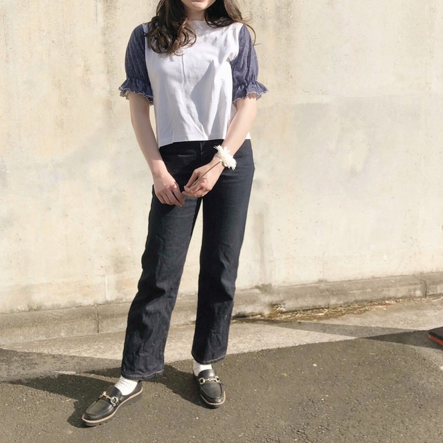 【綿100%】大人可愛い フリル袖ブラウス｜イエロー｜画像18