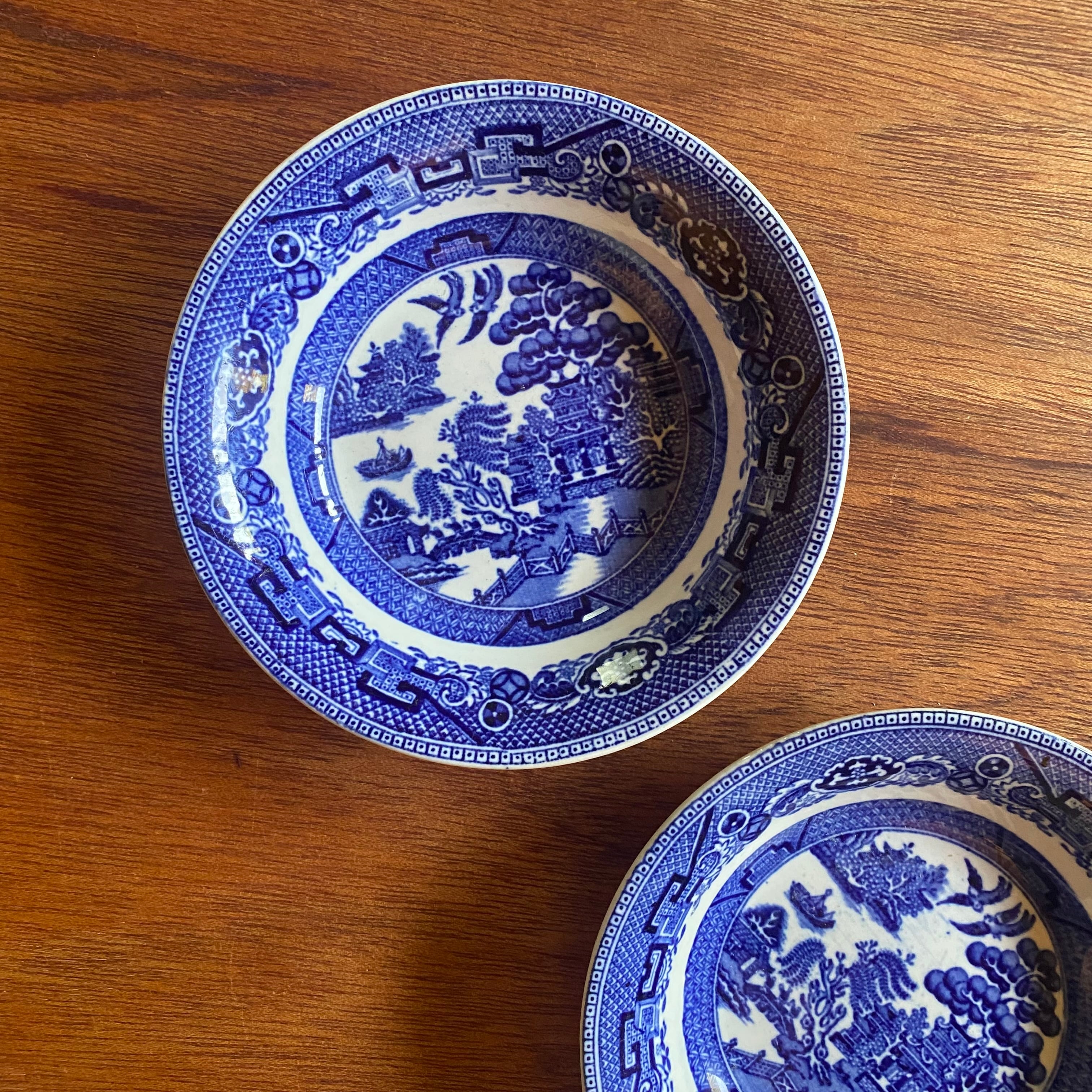 ☆【アンティーク】ブルーウィローボウル アンティーク カフェオレボウル ブルーウィロー - メルカリ