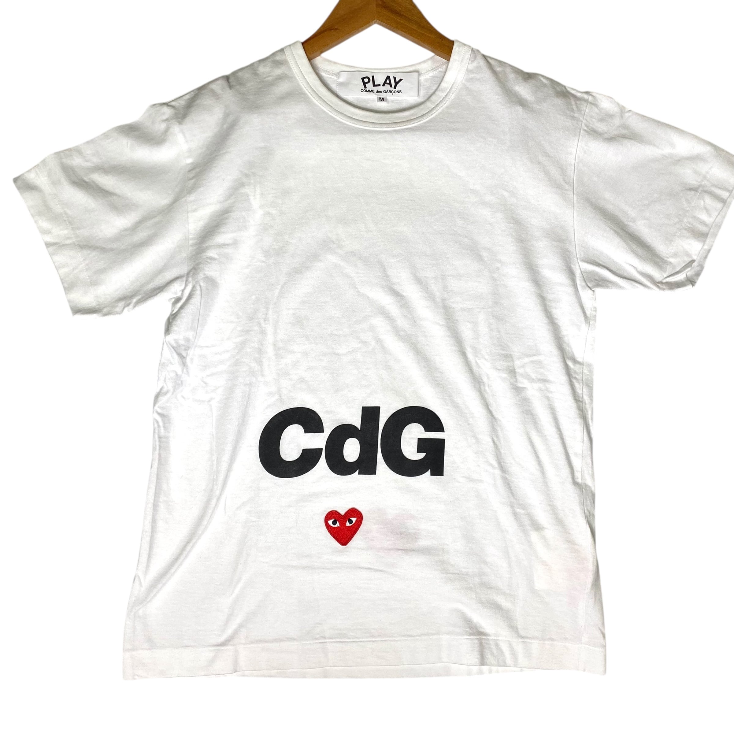 Comme des Garcons CDG PLAY Tee White / コムデギャルソン プレイ Tシャツ 白色