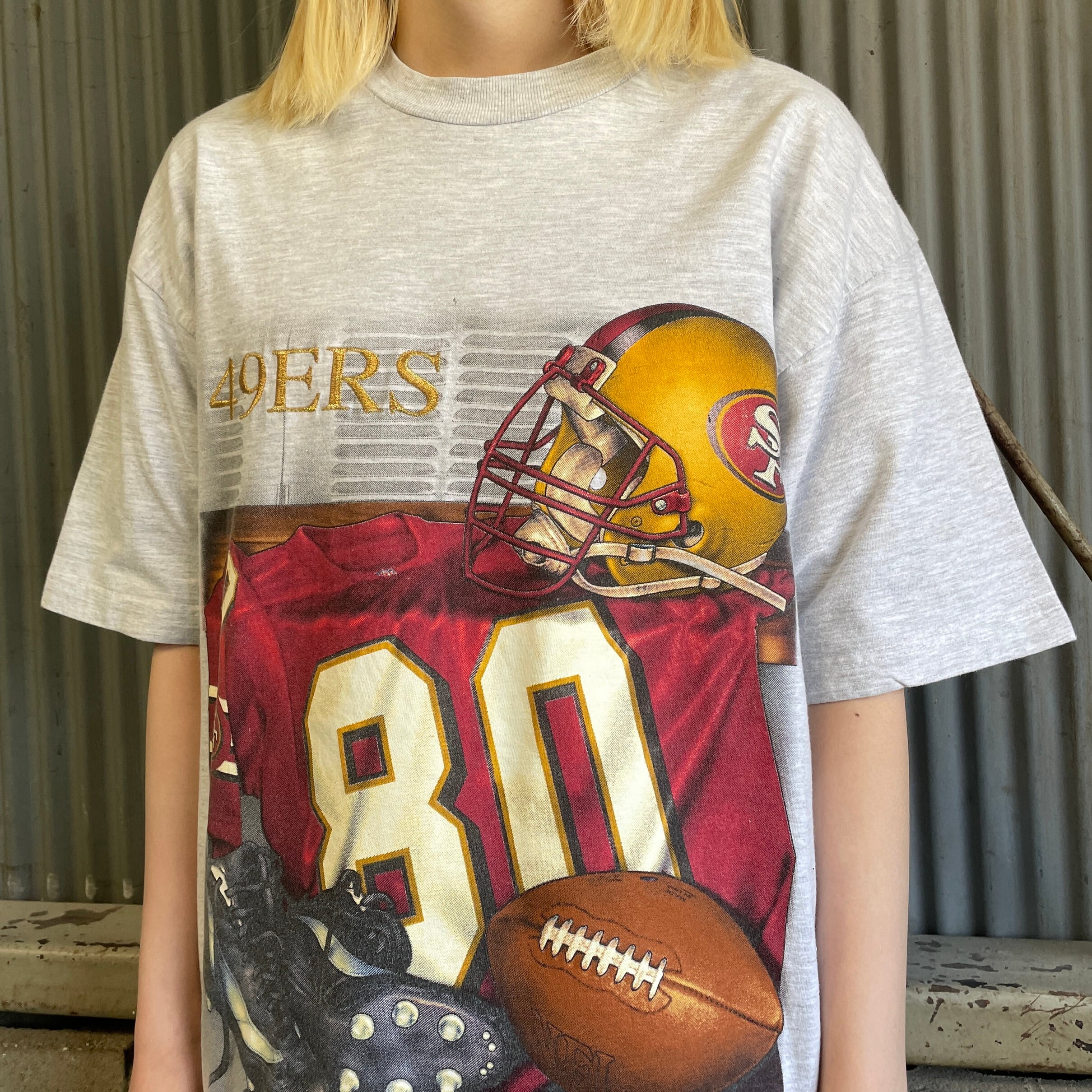 90年代 NFL サンフランシスコフォーティナイナーズ チームロゴ刺繍 