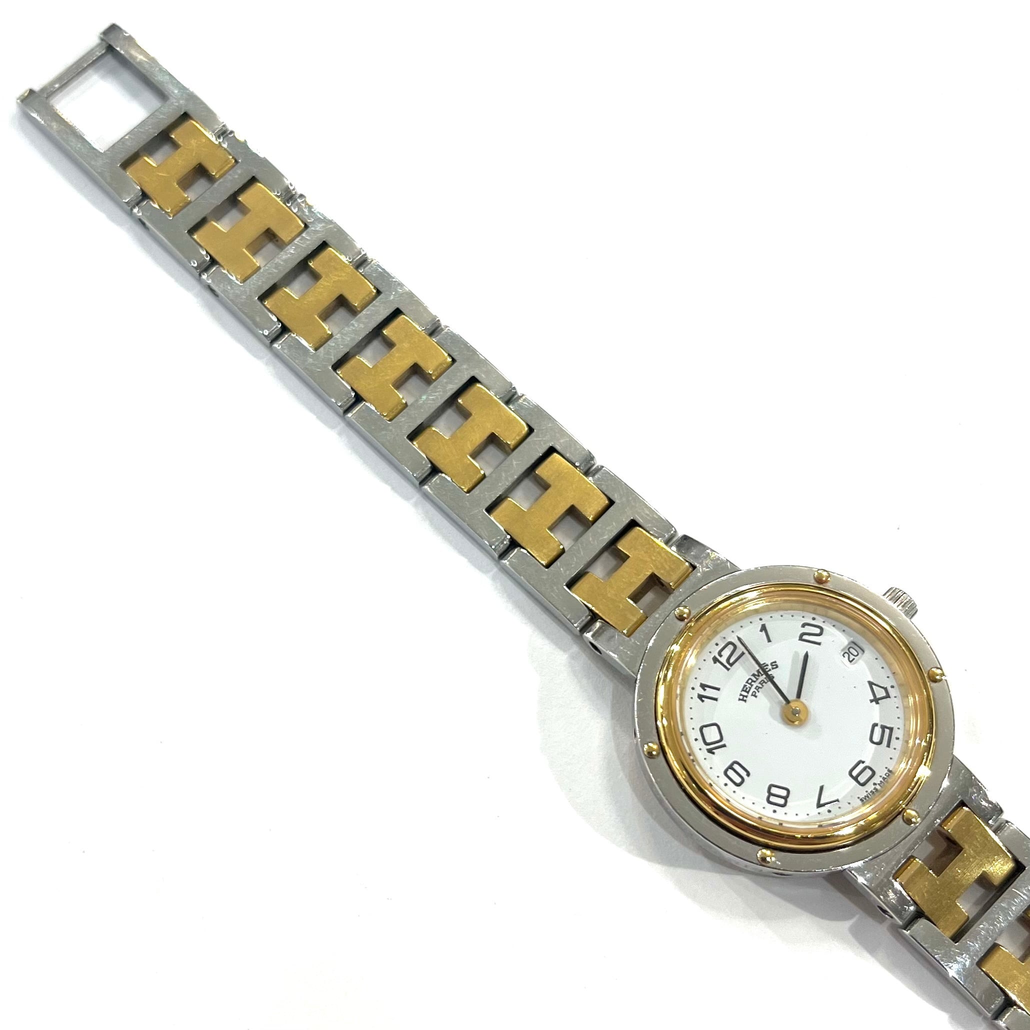 HERMÈS】2879 エルメス コンビクリッパー腕時計 WATCH／クォーツ・電池