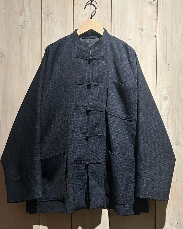 【a.k.a.C.a.k.a vintage】Minimal Design Vintage Loose L/S China Shirt