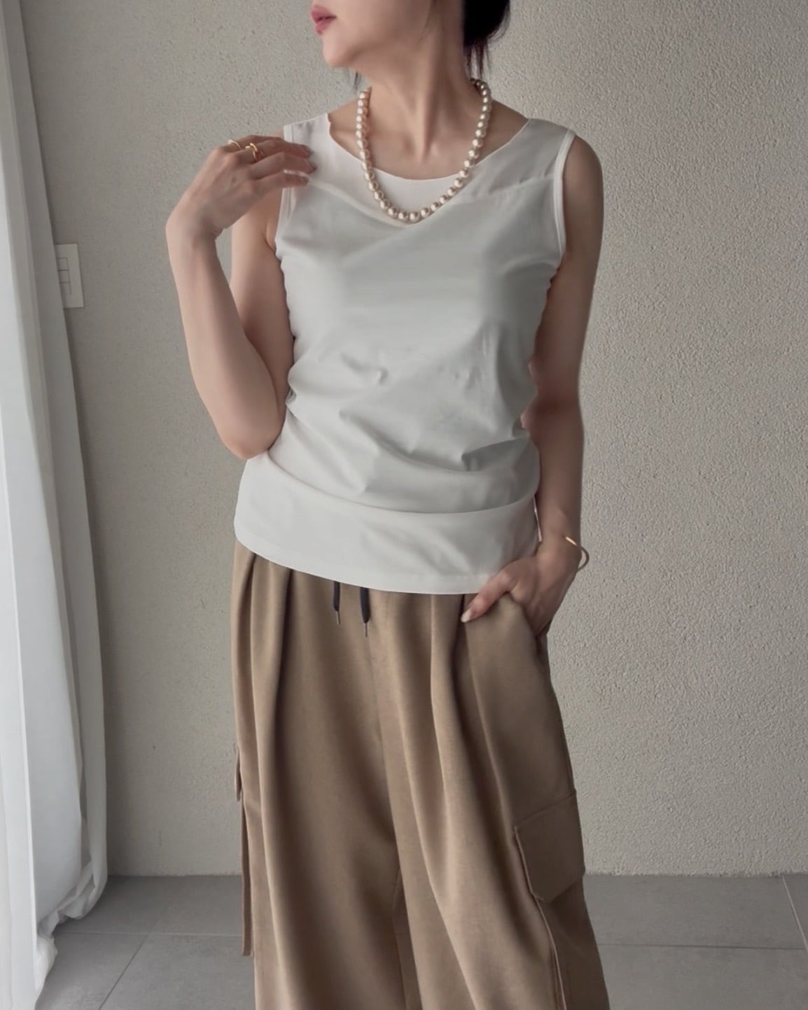 SELECT〉サテンコンビタンクトップ P261-22032 | SYSORUS
