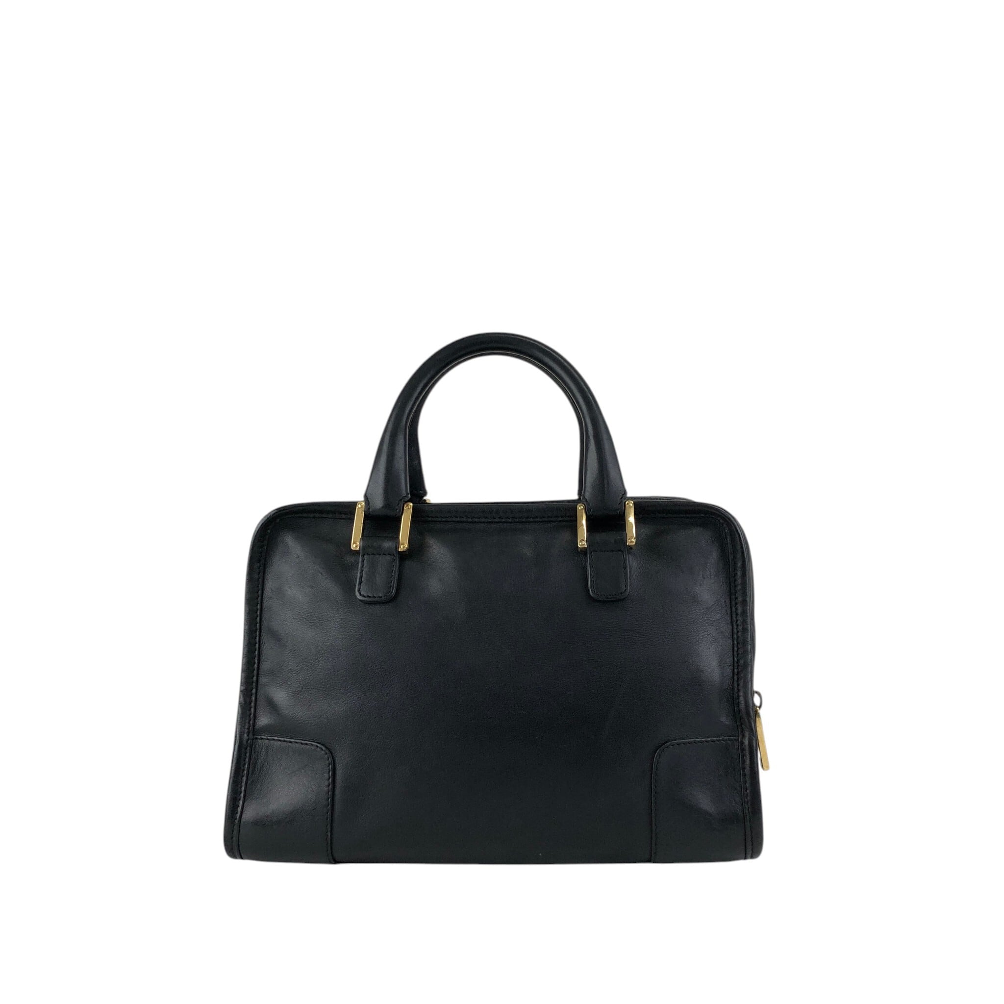 LOEWE ロエベ アマソナ28 ハンドバッグ ブラック アナグラム レザー