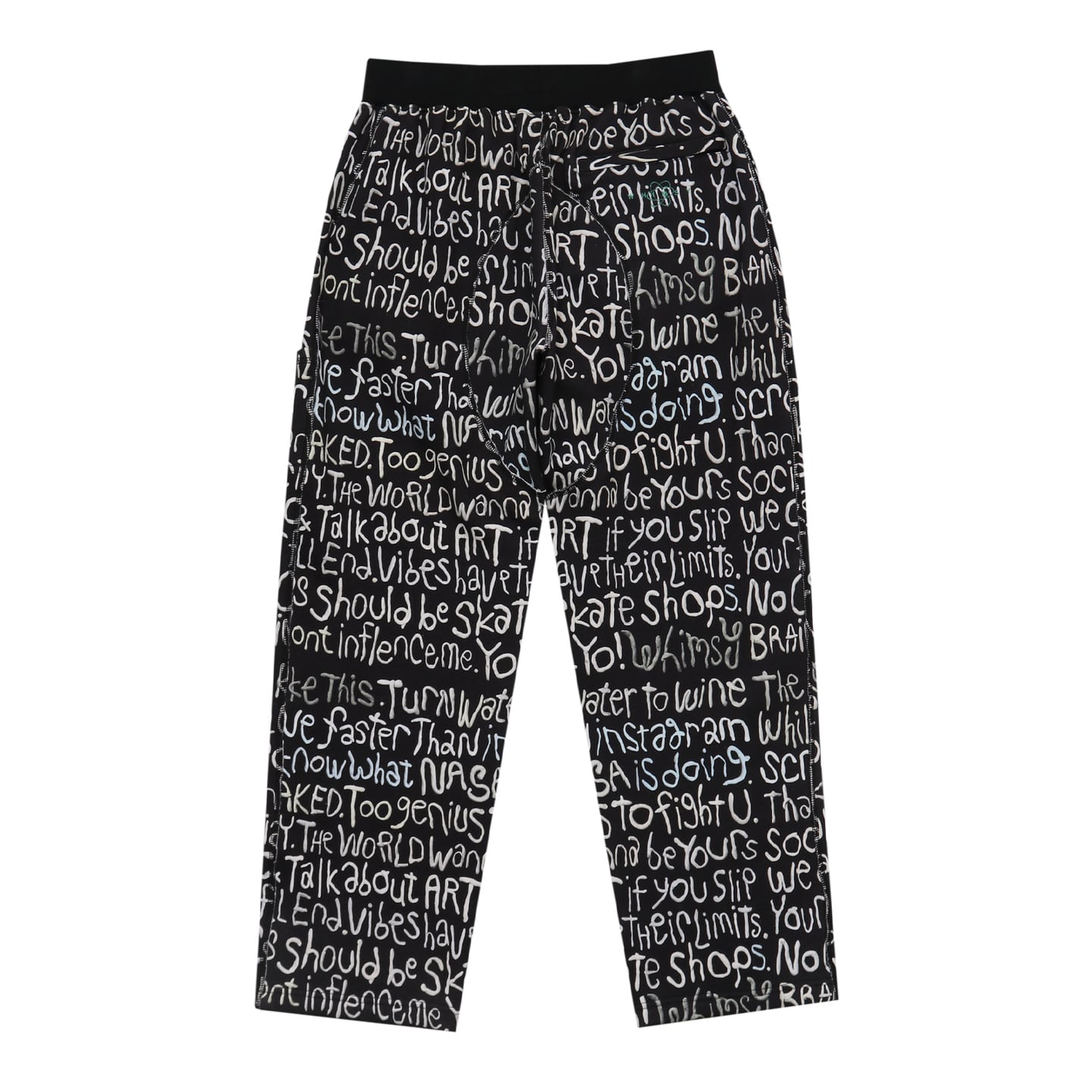 WHIMSY / CLAY LETTER SWEAT PANT / BLACK