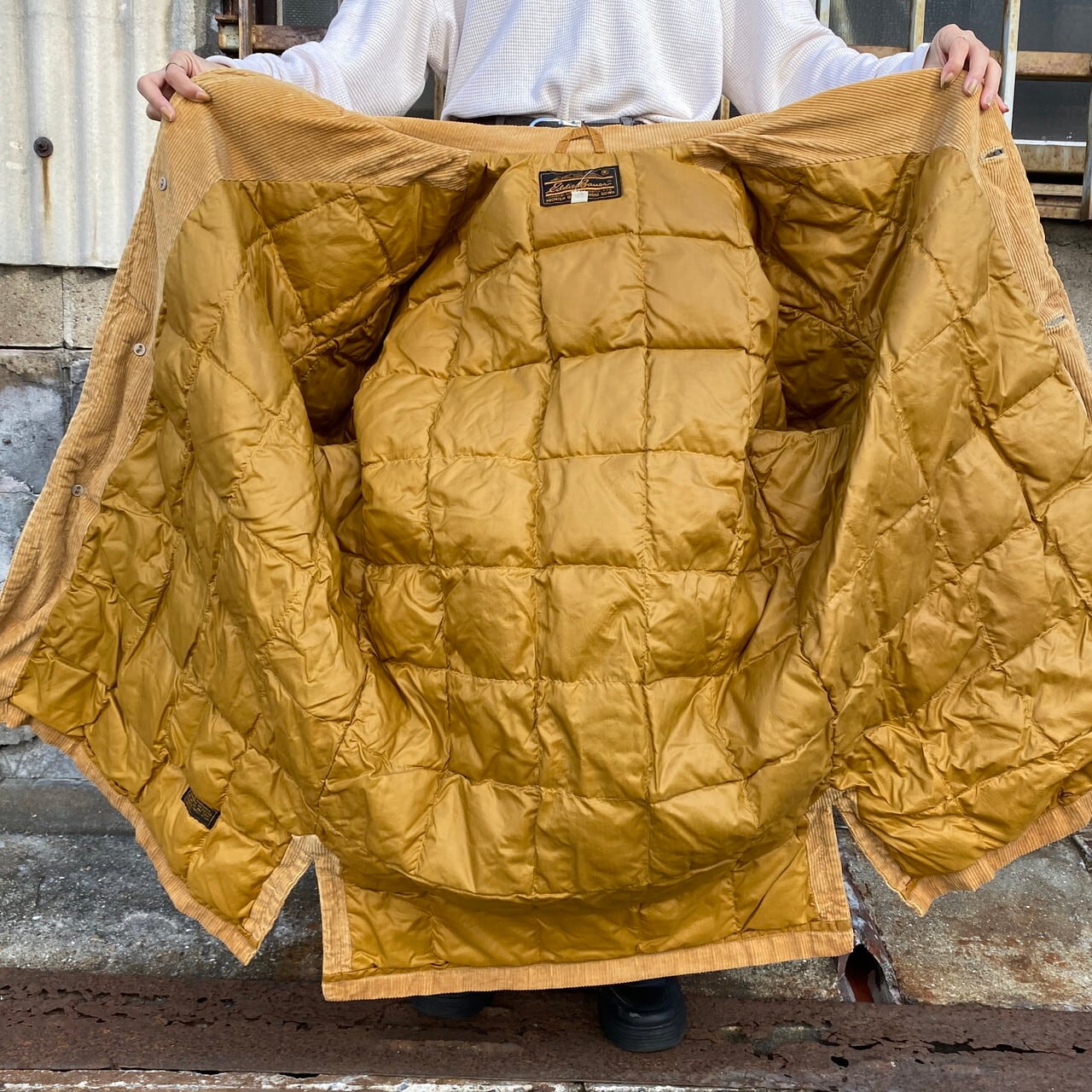 70〜80年代 Eddie Bauer エディーバウアー グースダウン コーデュロイ