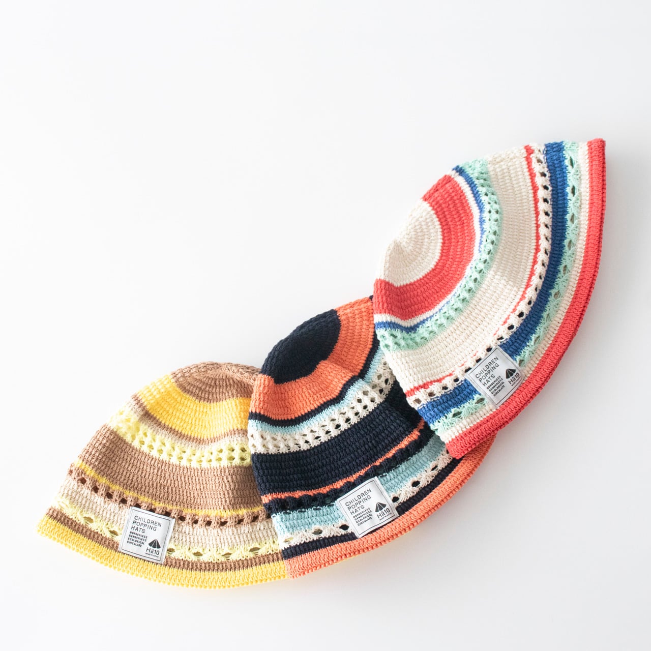 クロシェハット【マルチレッド】48cm 全3色 | Ha10 Online Store